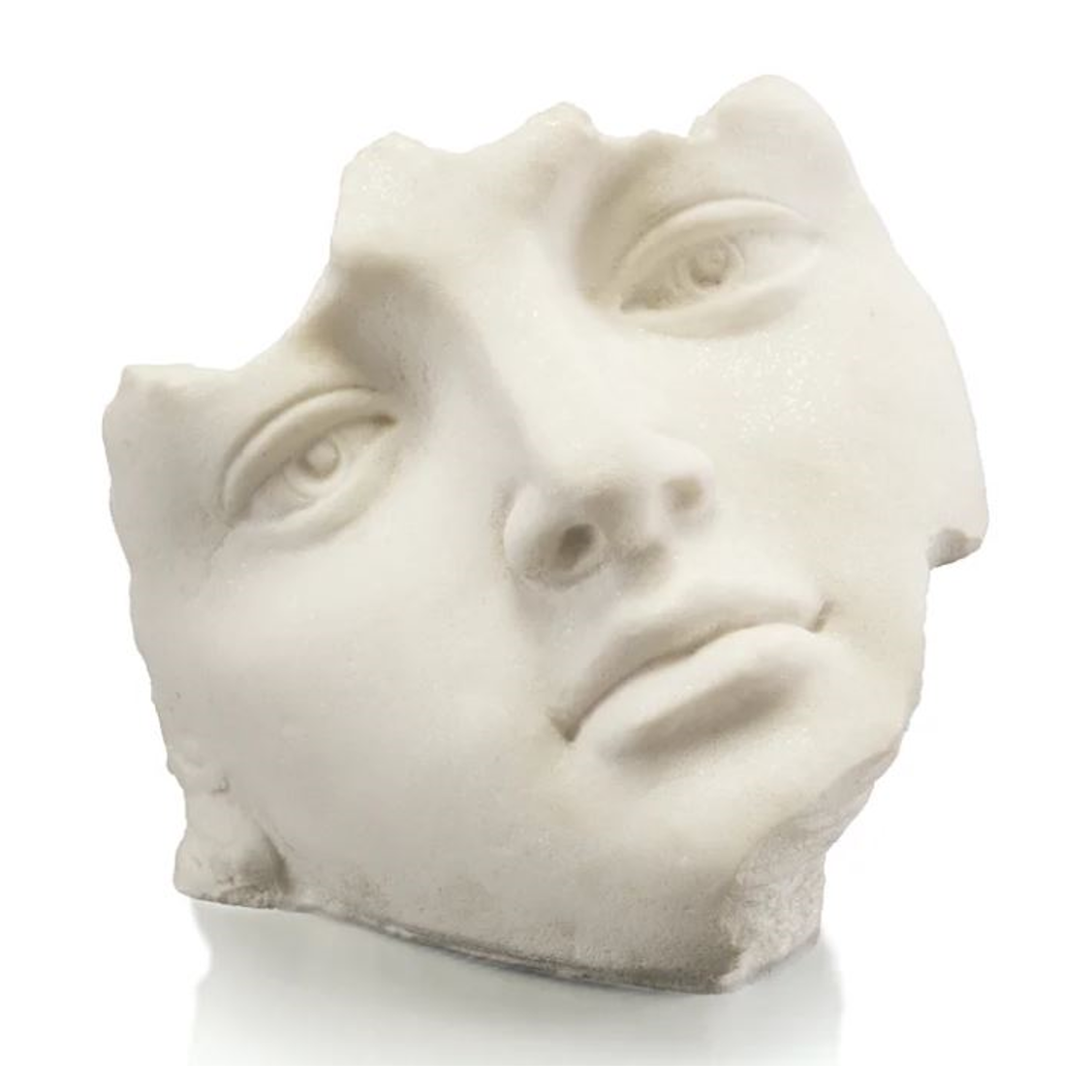 Fragmented Face Sculpture