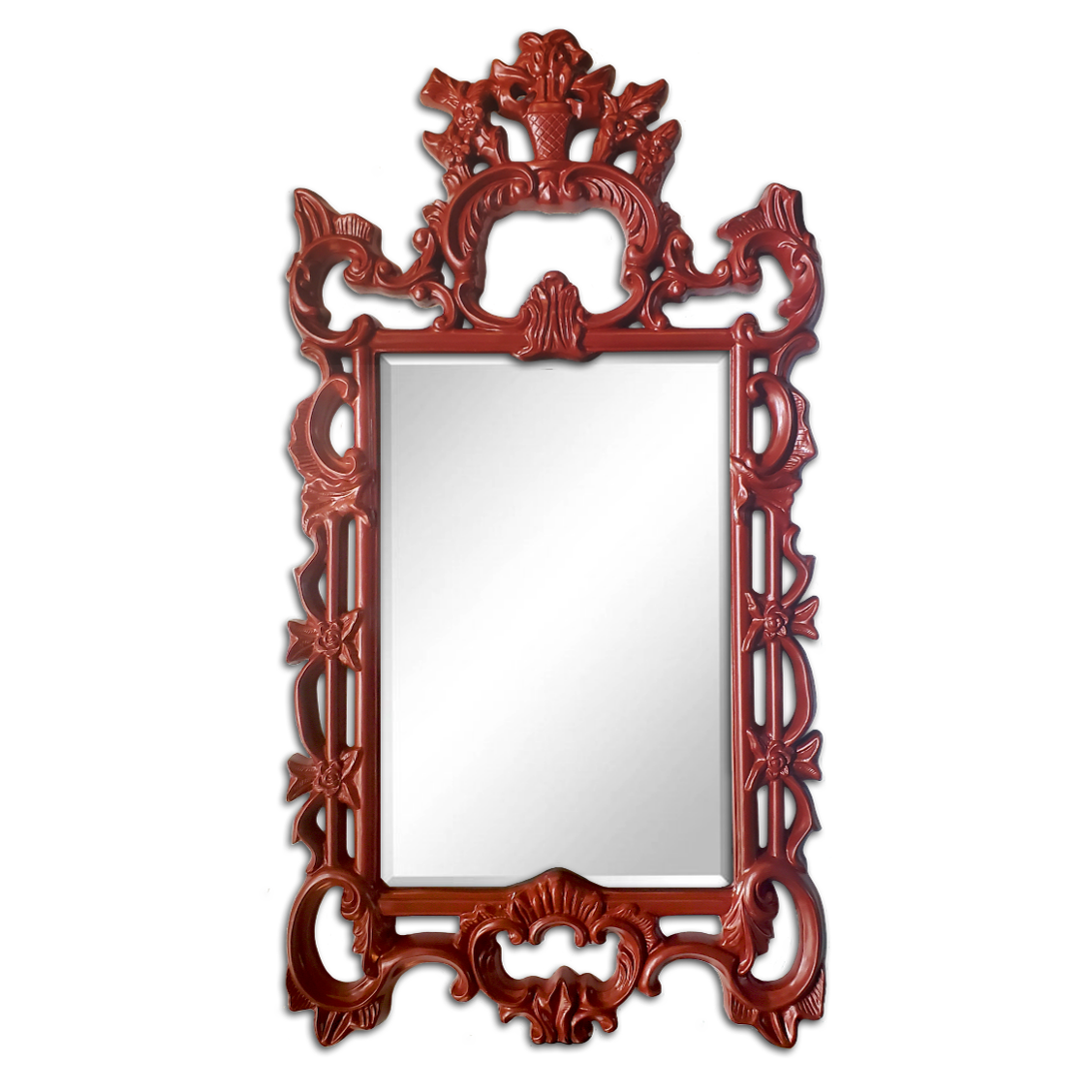 Traditional Red Mirror